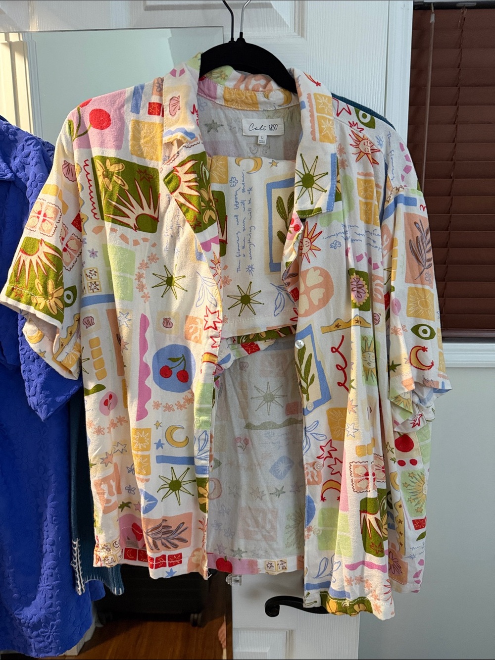 Cabi Multicolor Graphic Button-Down Shirt - Women